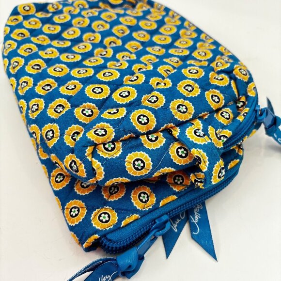 Vera Bradley Travel Set Duffle Bag Cosmetic Pouch Wallet Riviera Classic Excel! - Picture 12 of 16